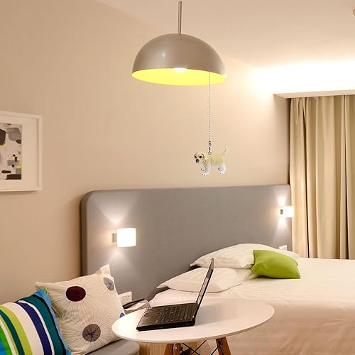 Miniatura 4 de Cadena de tracción para ventilador de techo para perro, 12 pulgadas, tira de cadena de ventilador Golden Retriever de 12 pulgadas, extensión de