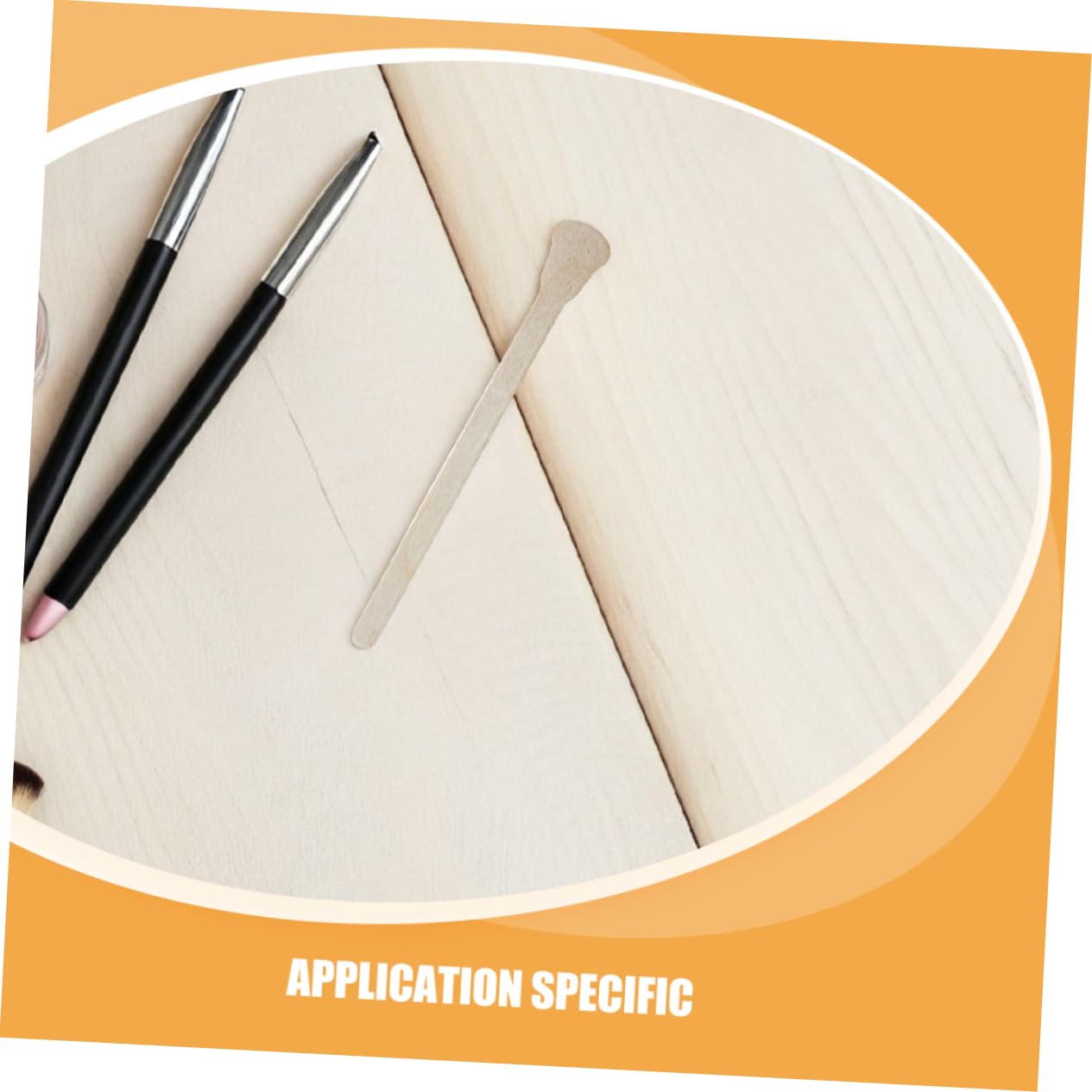 100PCS Disposable Wooden Waxing Sticks Eyebrow Applicator Spatulas for Hair Removal Gentle Sanitary for Home Travel Beauty Salons