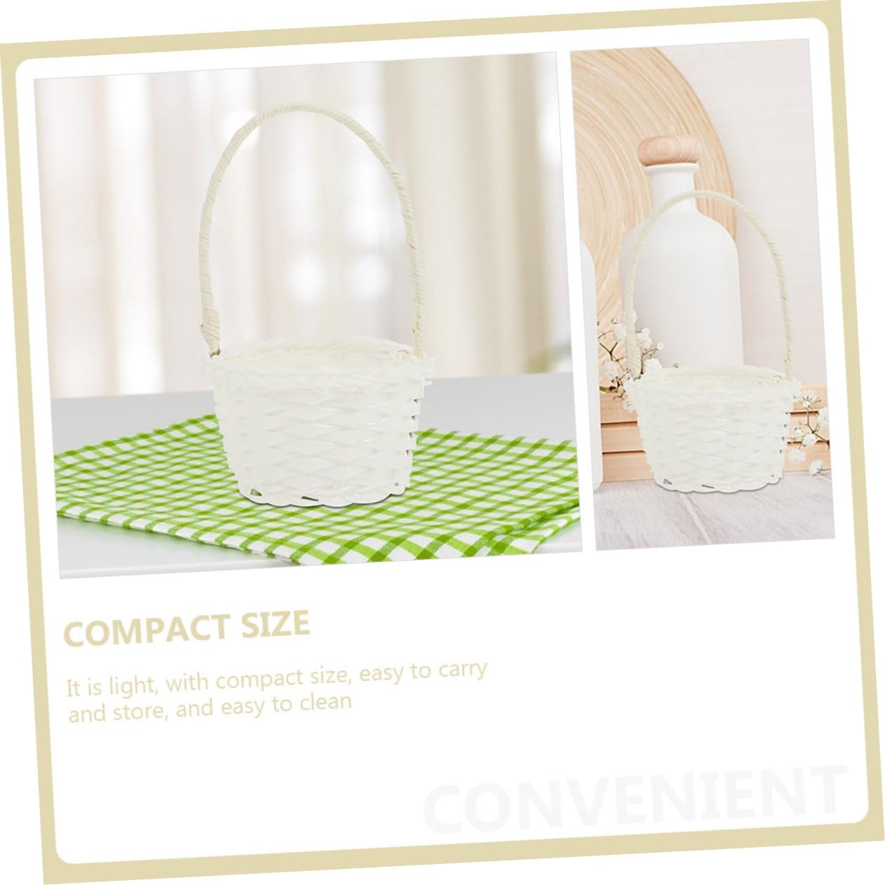 Cabilock 15pezzi Cesta Intrecciata Rattan Per Frutta e Verdura Da Stile Rustico Per Cucina e Decorazione Casa Piccole Borse Portatili Per Raccolta e Stoccaggio