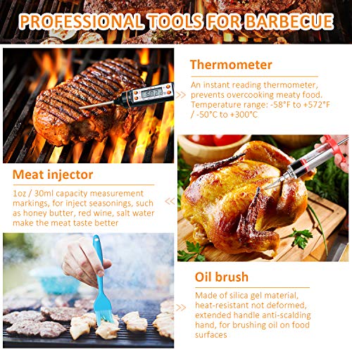 Foto von Morole 45-teiliges Grillzubehör-Set, Grillwerkzeuge-Set
