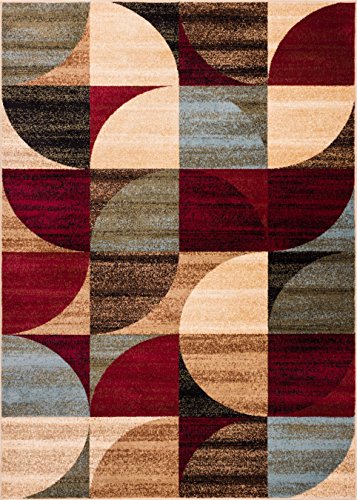 Well Woven Barclay Bowery Art Dercor Ivory Geometric Modern Area Rug 3'11'' X