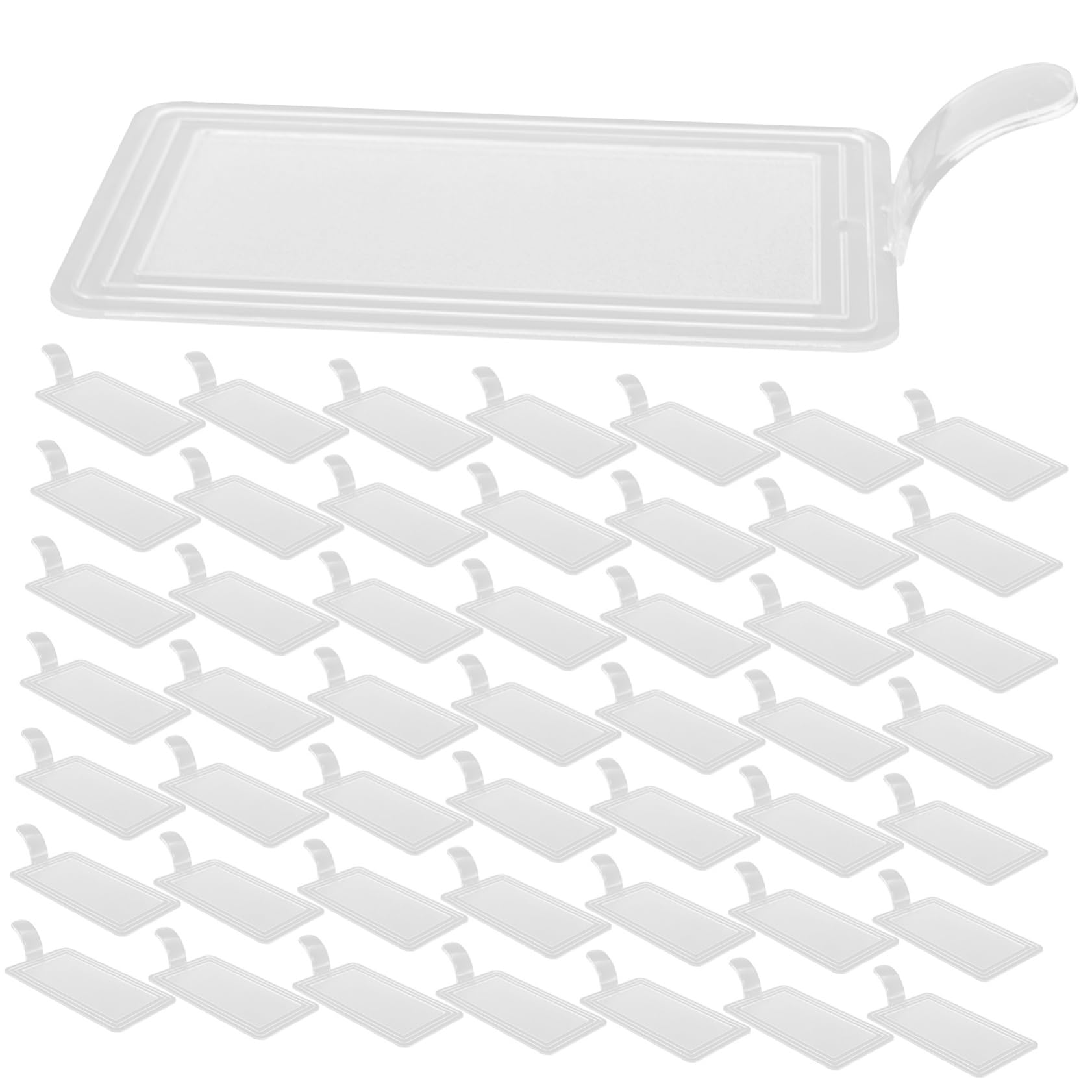 VERDANVERSE Set of 100 Cake Boards Mousse Cake Bases Handles Thick Plastic for Displaying Birthday Wedding New Year