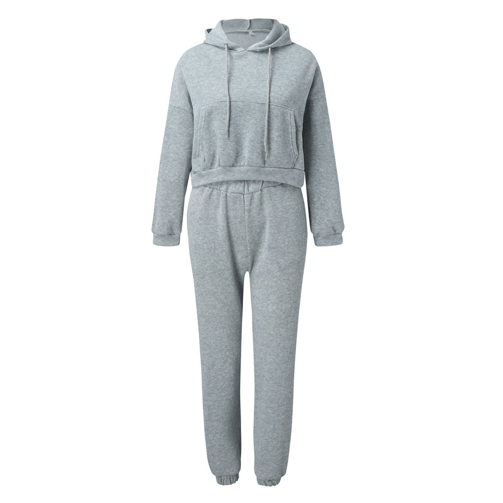 generisch Trajes de dos piezas para mujer, chaqueta y pantalón con cintura elástica, chándal para mujer, conjuntos de chándal para mujer