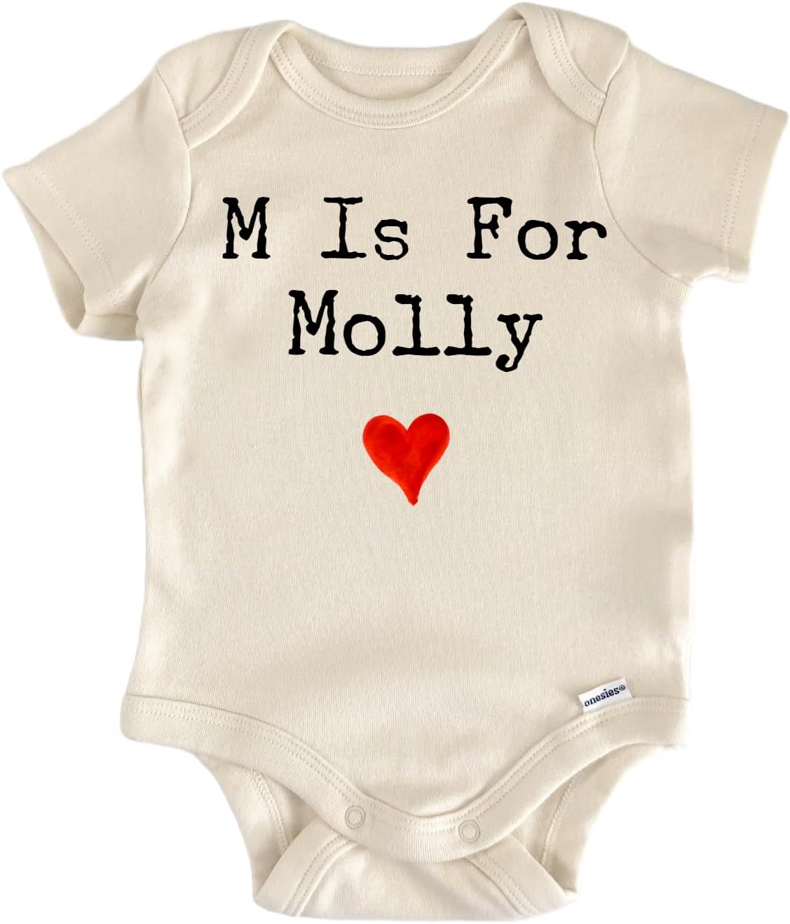 M Is For Molly - Baby Boy Girl Clothes Bodysuit Funny Cute