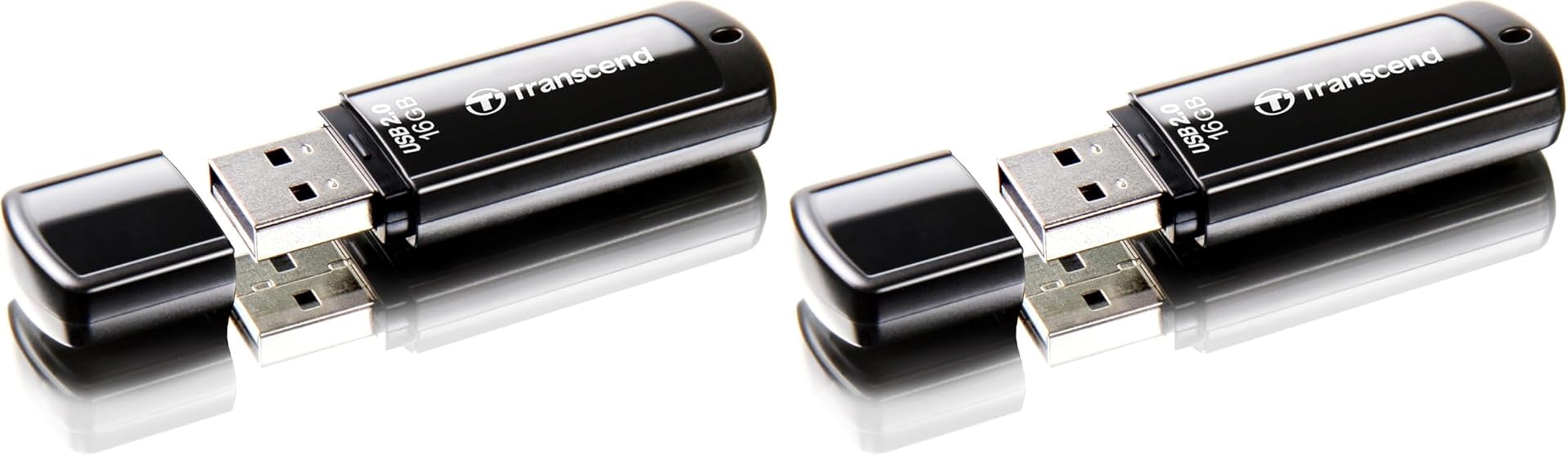 Transcend 16GB JetFlash 350 USB 2.0 USB Stick TS16GJF350 (Pack of 2)