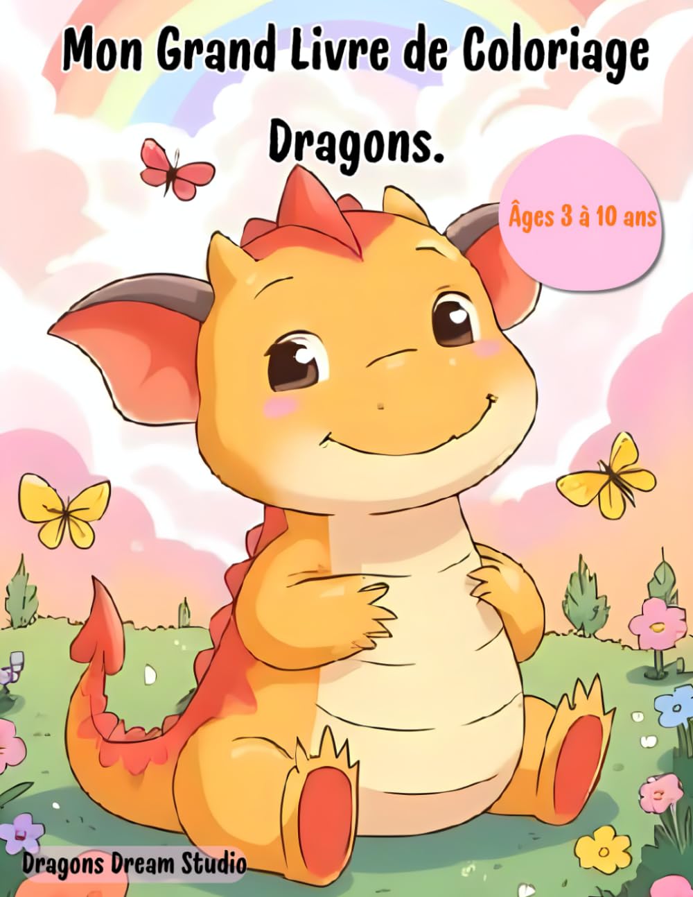 Mon Grand Livre de Coloriage Dragons – 47 Créatures Fantastiques à Découvrir: Un voyage magique à travers 4 biomes : Dragons du Ciel, de la Mer, des Montagnes et de la Forêt