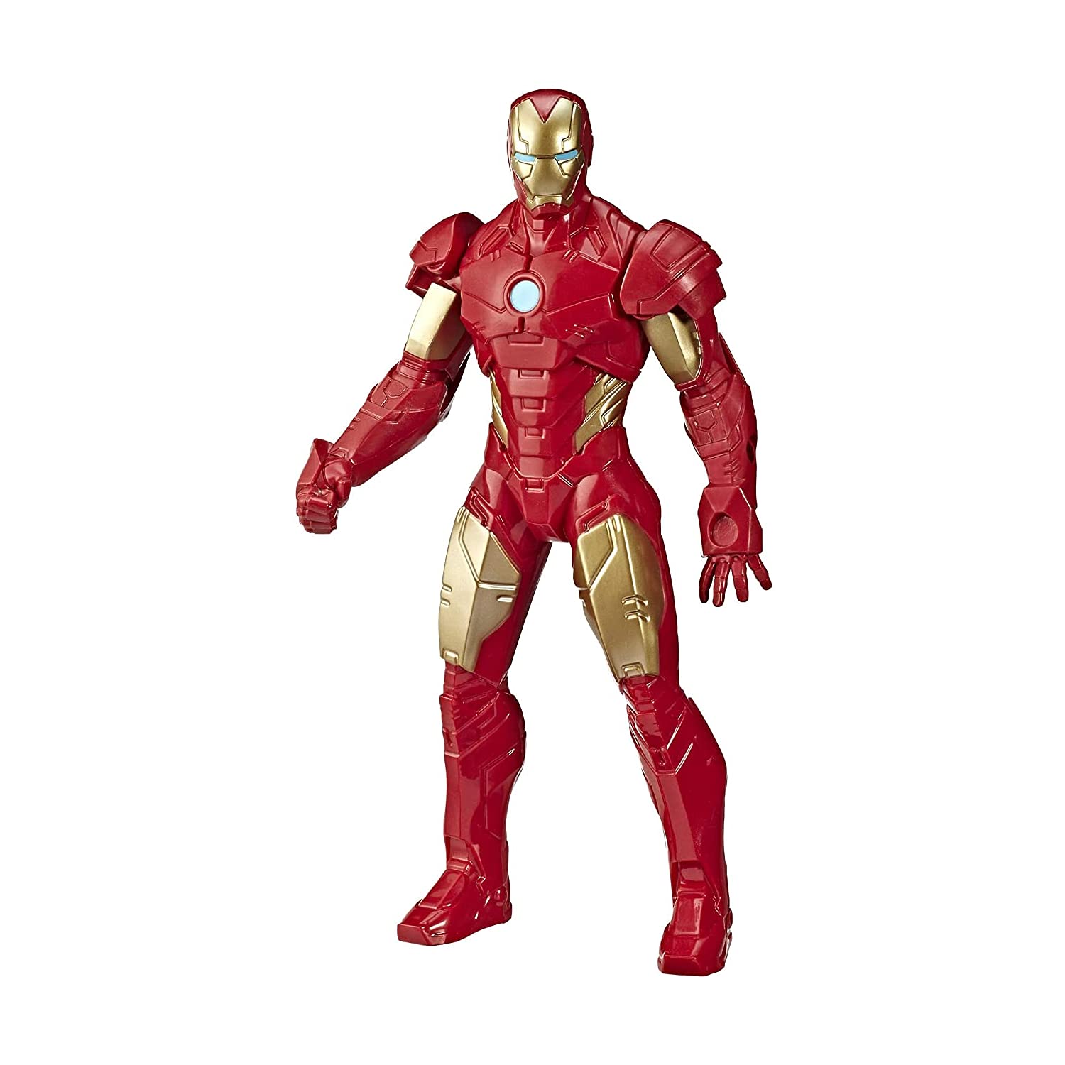 Marvel Mighty Hero Series Iron Man Action Figure, 9.5-Inch Poseable Super Hero Toy for Kids 4 and Up-image-8