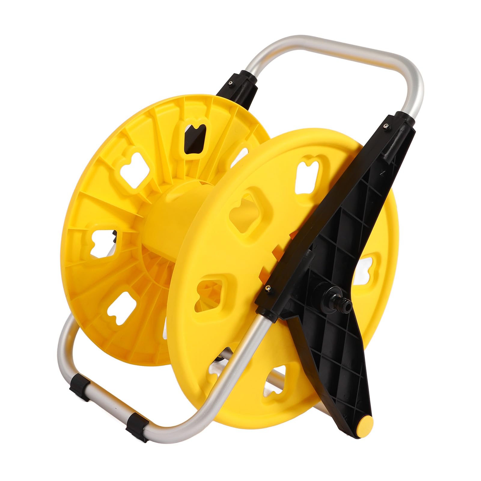 Carrete de manguera de jardín Material portátil Material para jardines Amarillo H 3050S Patios céspedes