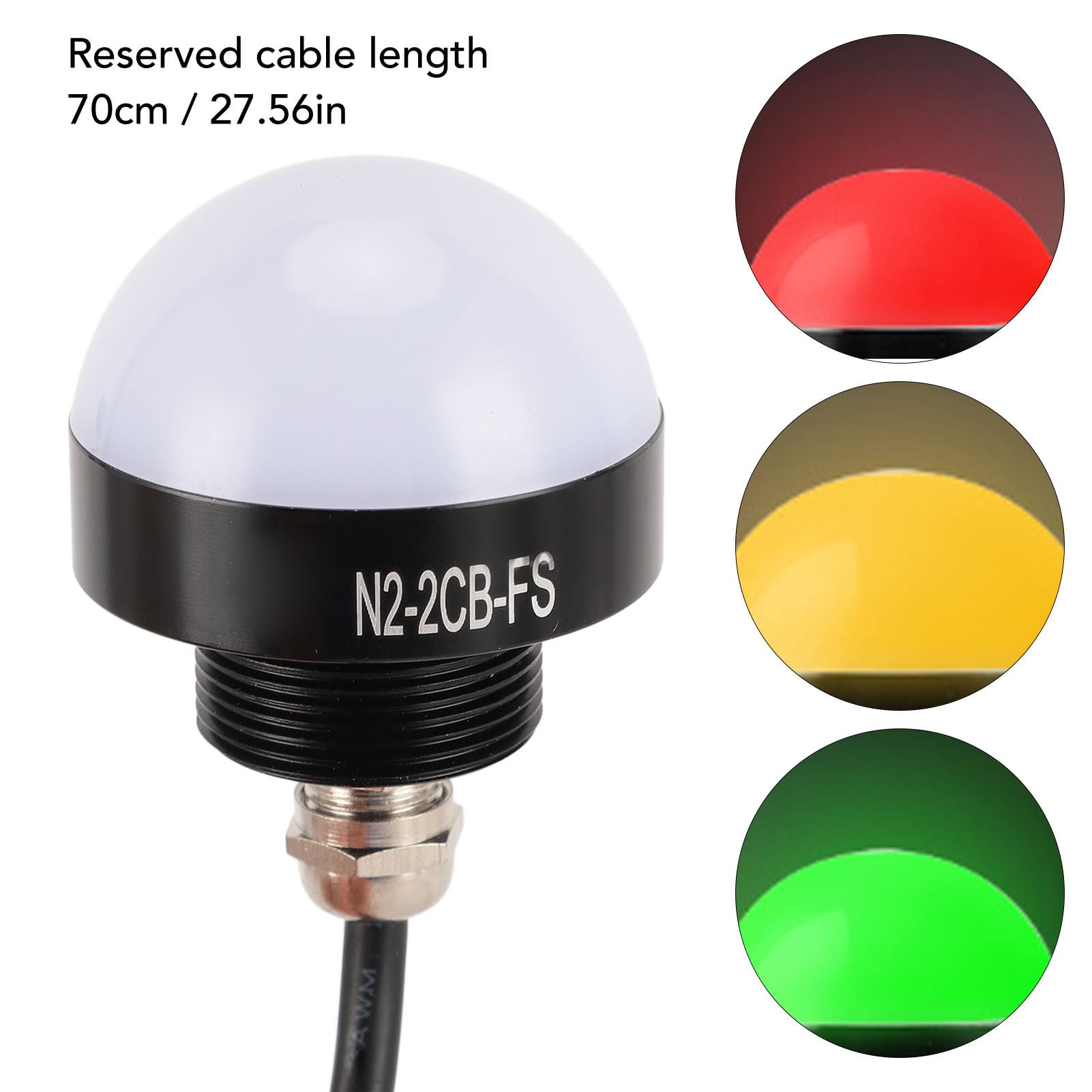 Luci di Avvertimento Industriale a LED da 24 V, 3 Colori Segnale Indicatore della Torre Lampada Impermeabilizzamento della Luce Continua, Luce di Segnalazione Industriale