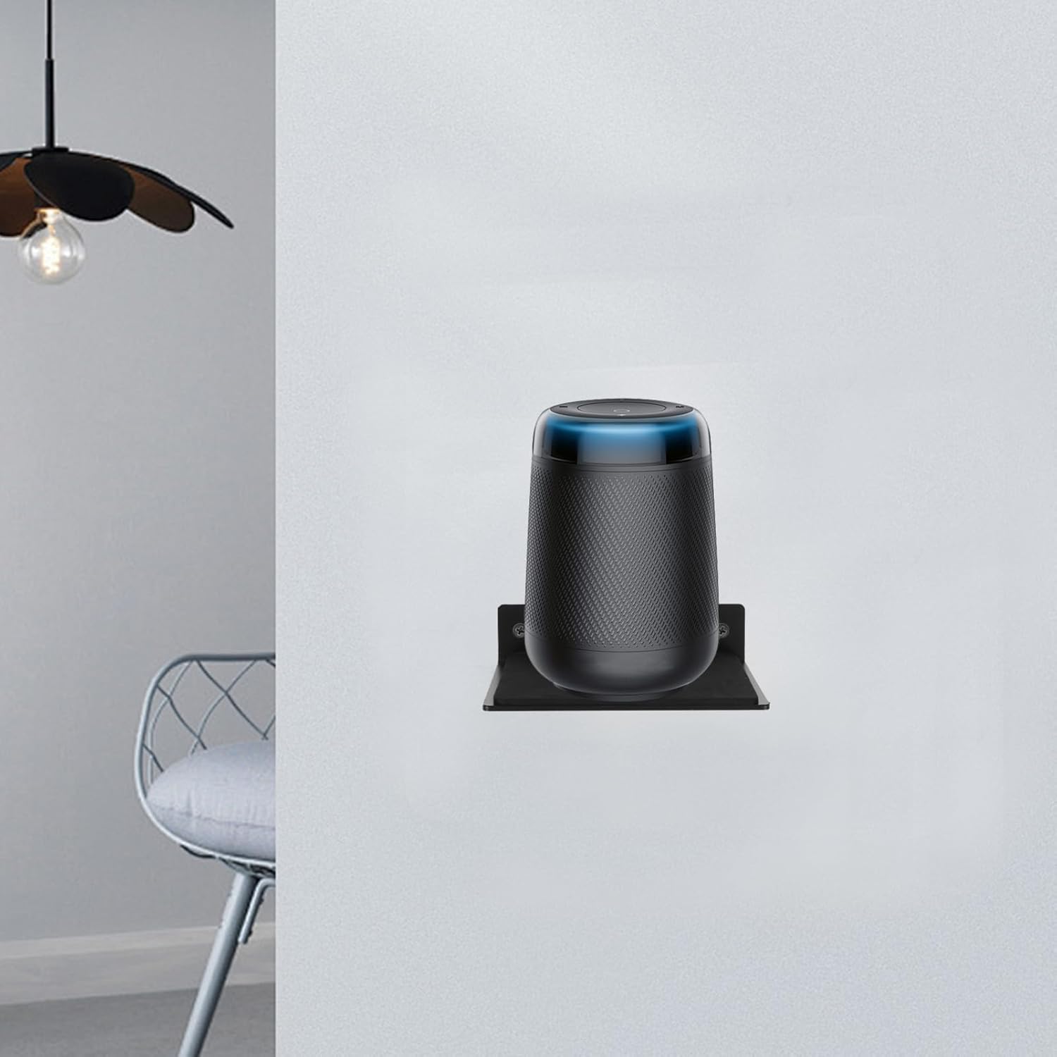 Yardwe Wall Speaker Stand Bracket Space Saving Wall Mounted Speaker Holder for Bedside Living for Home Audio Systems Efficient Storage