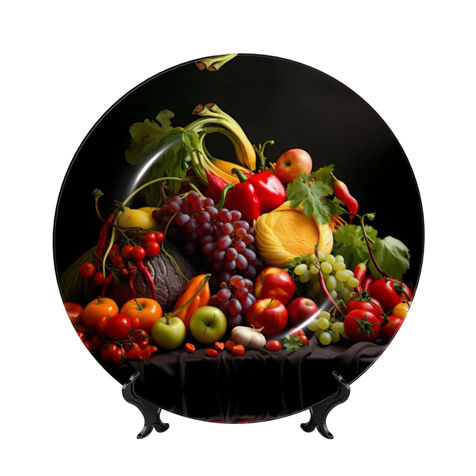 Plato decorativo de porcelana para decorar el salón u oficina con arte clásico