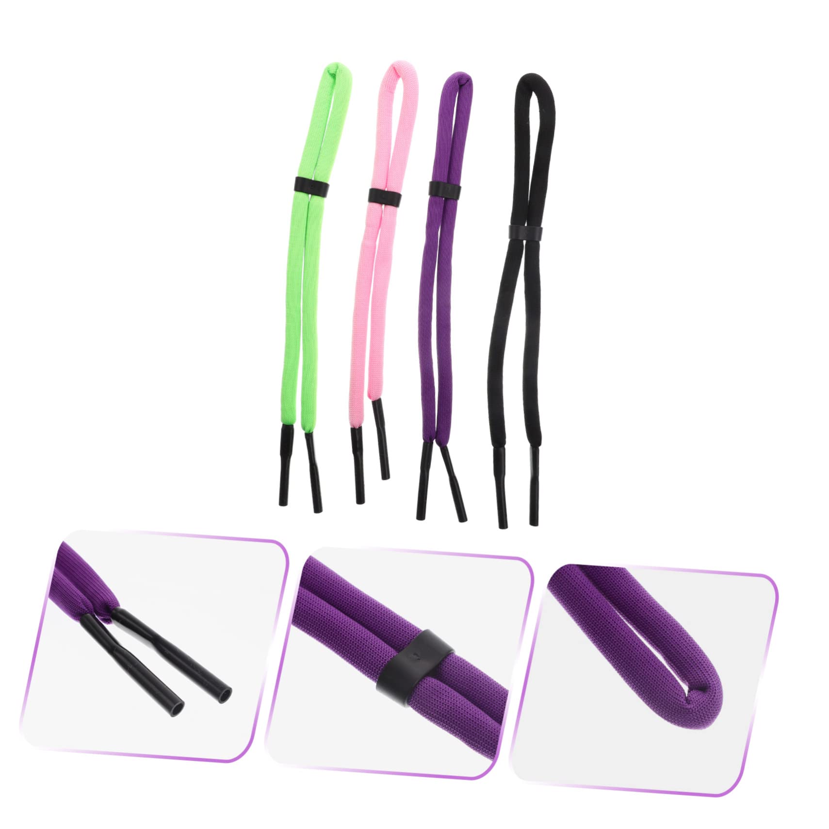 OSALADI 20pièces Sangles De Lunettes Réglables Accessoires Colorés Pour Hommes Anti-dérapants Et Pratiques Pour Sport Élastiques De Maintien Pour Lunettes De Soleil