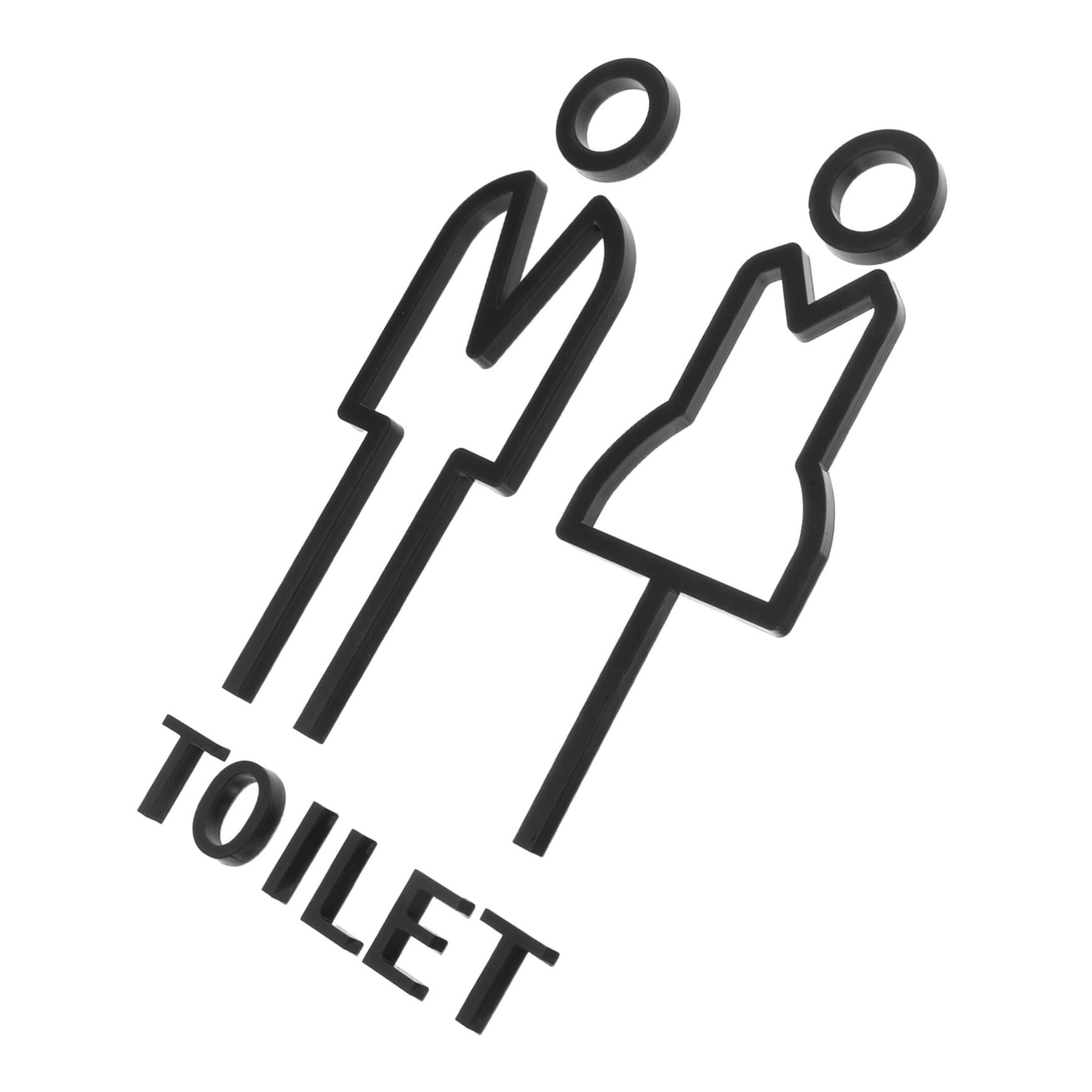 Gadpiparty 5pares Cartel De Identificación De Baño Para Hombres y Mujeres Placa De Señalización Elegante Para Aseos Para Hoteles y Restaurantes
