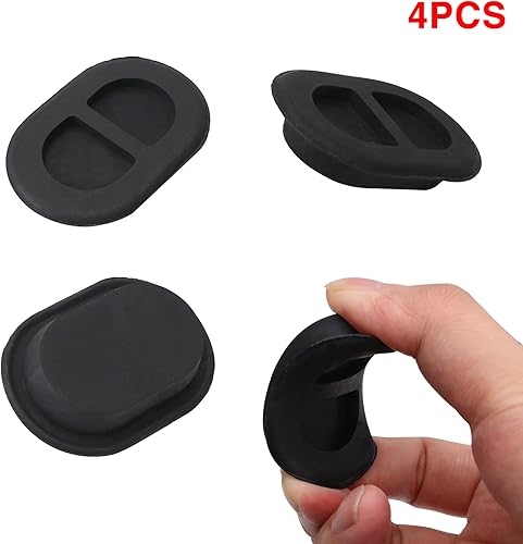 Miniatura 3 de 4 tapones de drenaje para Jeep, tapones de cuerpo de bandeja de piso trasero para Jeep Wrangler JK y JL 2014-2018, 4 tapones de repuesto de goma