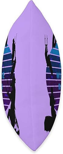 Miniatura 2 de Kitesurfers Be Up with The Boards Retro Style 4 Throw Pillow, 18x18, Multicolor