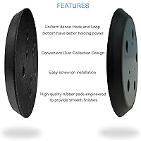 Vista 7 de Paquete de 2 almohadillas de lijadora para lijadoras orbitales aleatorias Porter-Cable 333 y 333VS, repuesto para almohadilla de gancho y bucle No.