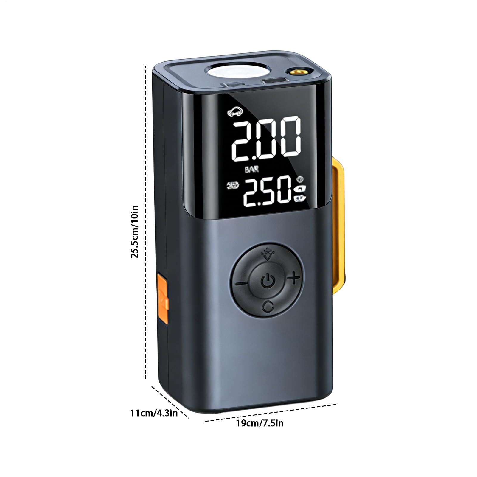Avviamento Batteria con Compressore d'aria Avviamento Portatile | Pompa Gonfiatore Pneumatici con Display Digitale Per Viaggi Strada Trip Gli spostamenti Il Garage