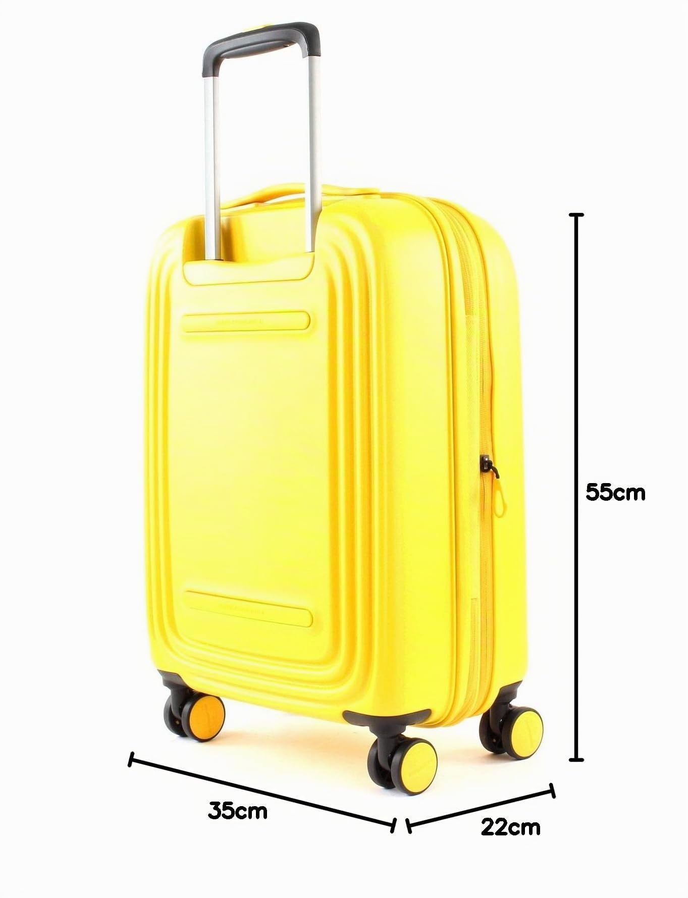 Mandarina Duck Logoduck + Trolley Cabin Exp, Bagaglio Valigia Unisex - Adulto, Giallo (Duck Yellow), 35x55x23/26(LxHxW)