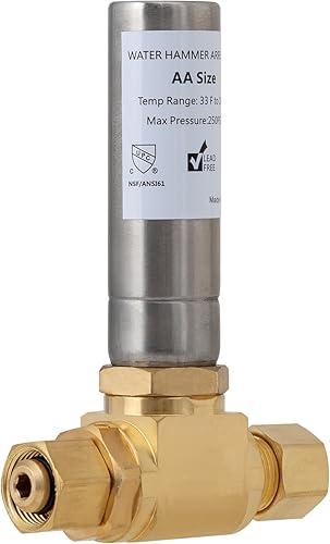 SUNGATOR Martillo de agua de 38 pulgadas, 38 pulgadas macho Comp. × 38 pulgadas hembra Comp. Tee de acero inoxidable para lavavajillas, inodoro,