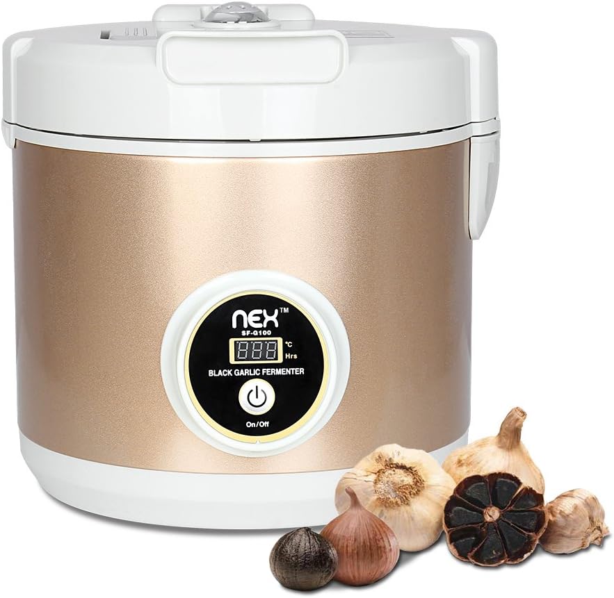 NEX Black Garlic Fermenter, 5L Large Capacity Full Automatic Intelligent Control Multiple Clove Garlic DIY Cooker Fermentation - Simple, Fast and Secure