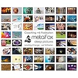 ✔ EINE KARTENSAMMLUNG FÜR ADAPTIVE VERÄNDERUNGEN IN ORGANISATIONEN & UNTERNEHMEN. Die metaFox deep pictures Kartensammlung Leading Change hilft deinem Unternehmen dabei, die verschiedenen Phasen von Änderungsprozessen zu durchlaufen. Bilder mit geeigneten Fragen stellen die 8 Schritte in John Kotters Modell für den adaptiven Wandel in Organisationen und Unternehmen dar und schaffen dafür ein Bewusstsein.