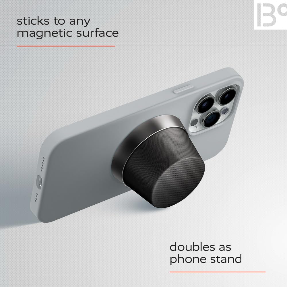 Breakout Mesh Magnetic Bluetooth Speaker - Portable, 5.3 Wireless Phone Stand - Strong Magnetic Hold MagSafe - TWS Pairing IPX6 Water Resistant 12 HRS Play Time