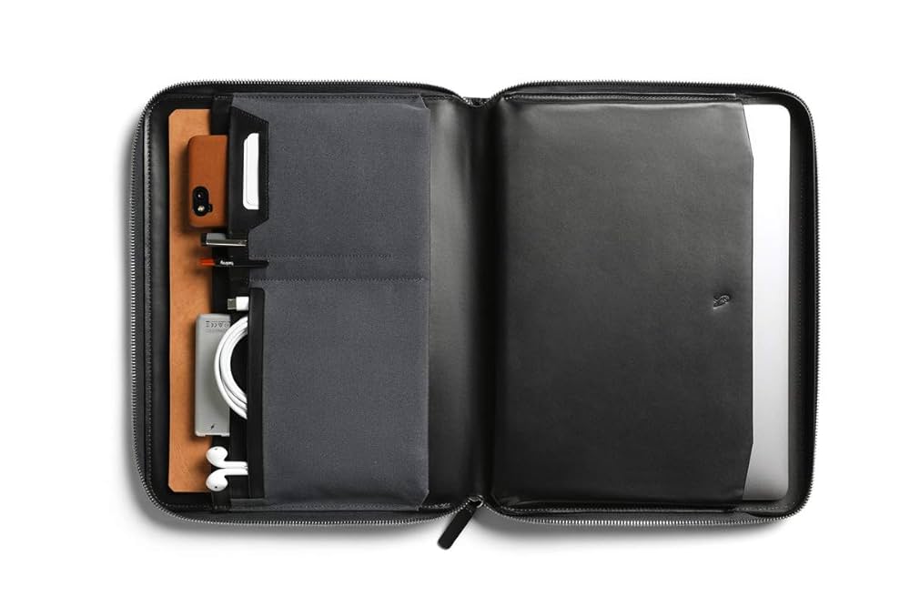 Amazon | Bellroy Tech Folio - プレミアムレザー製ファスナー