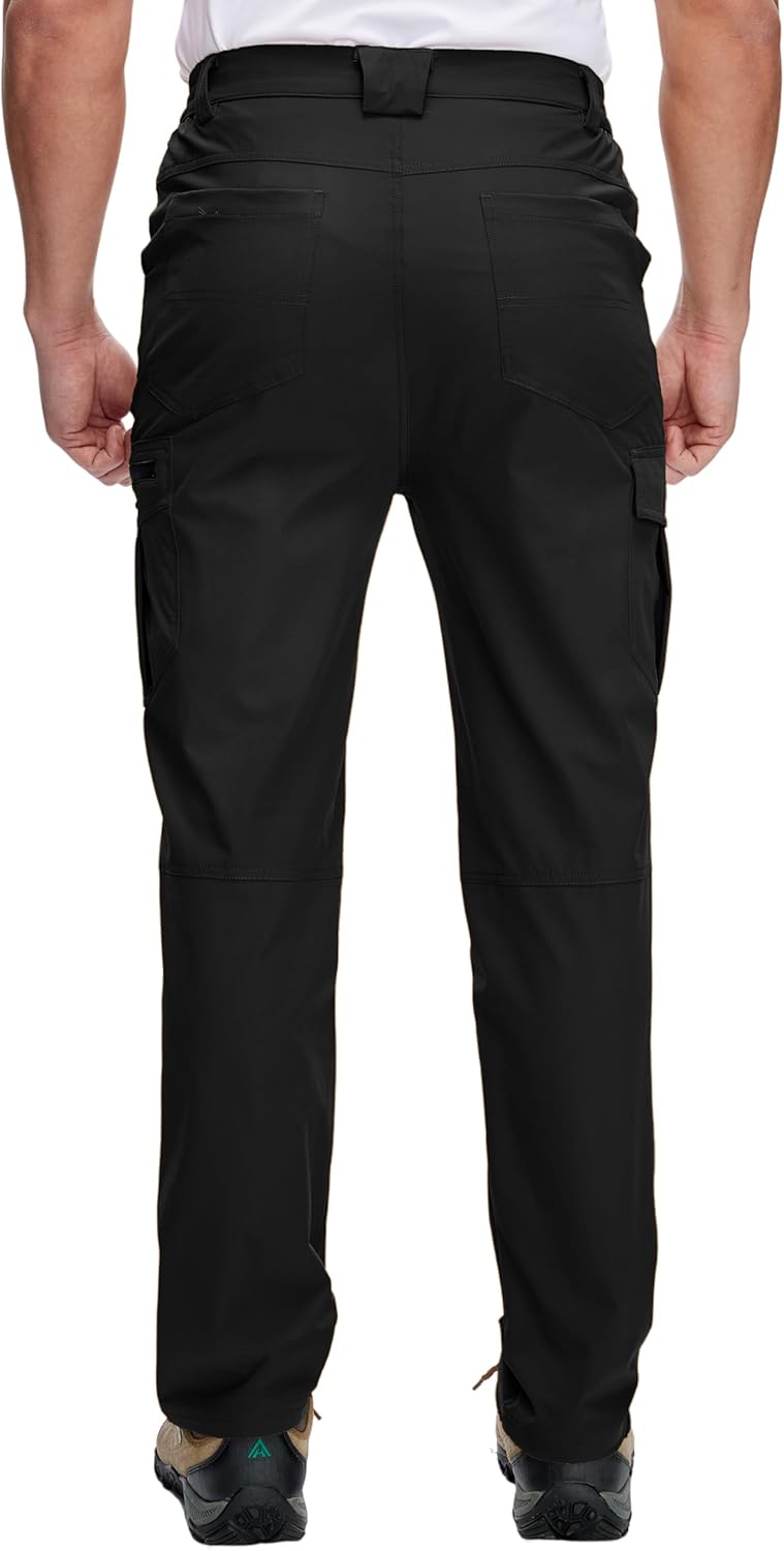 Men's Hiking Pants Cargo Work Pants Quick Dry Lightweight Waterproof 6 Pockets Outdoor Fishing Travel Pants - Image 2