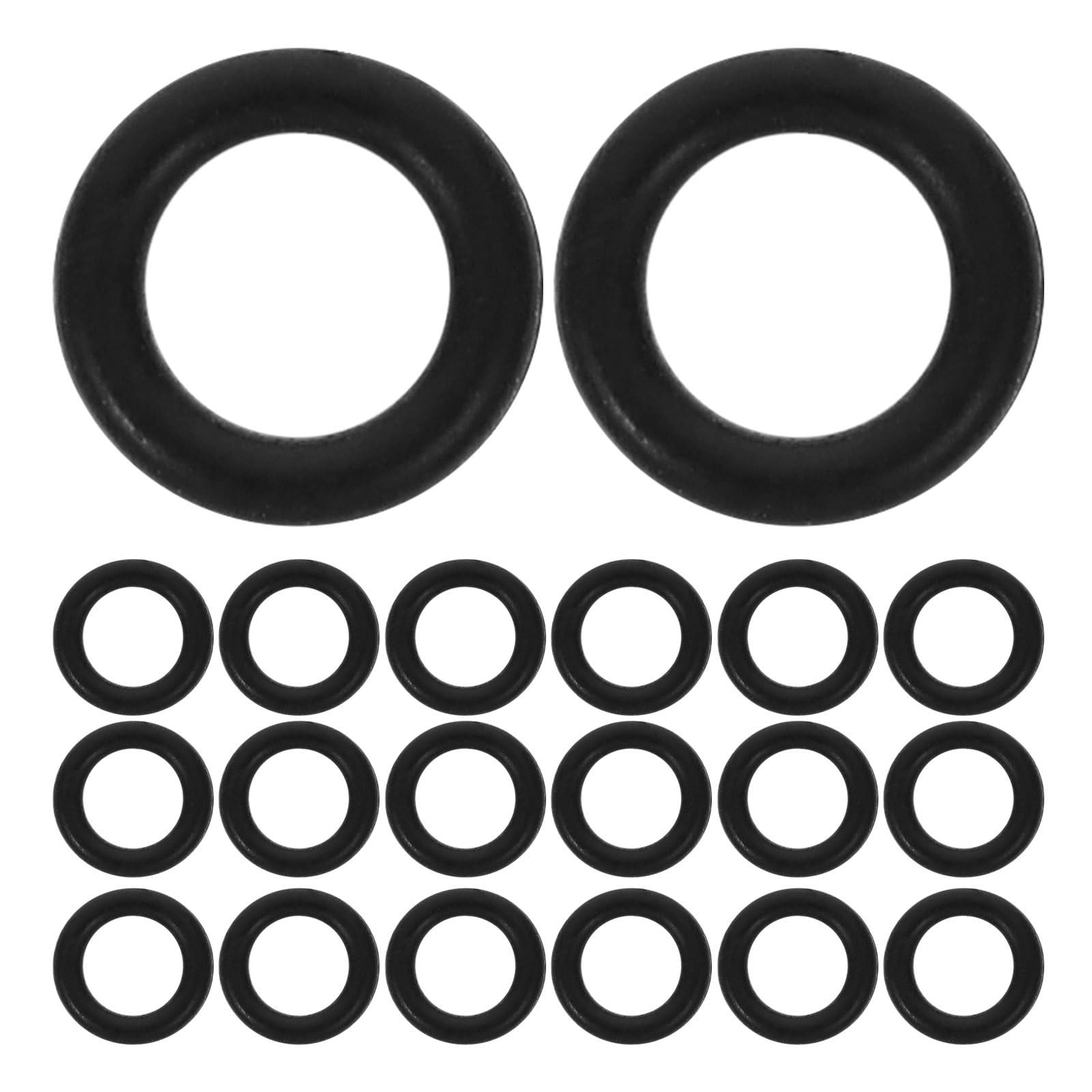 Zerodeko Kit de 500 juntas tóricas de caucho de nitrilo negro, 3 mm de