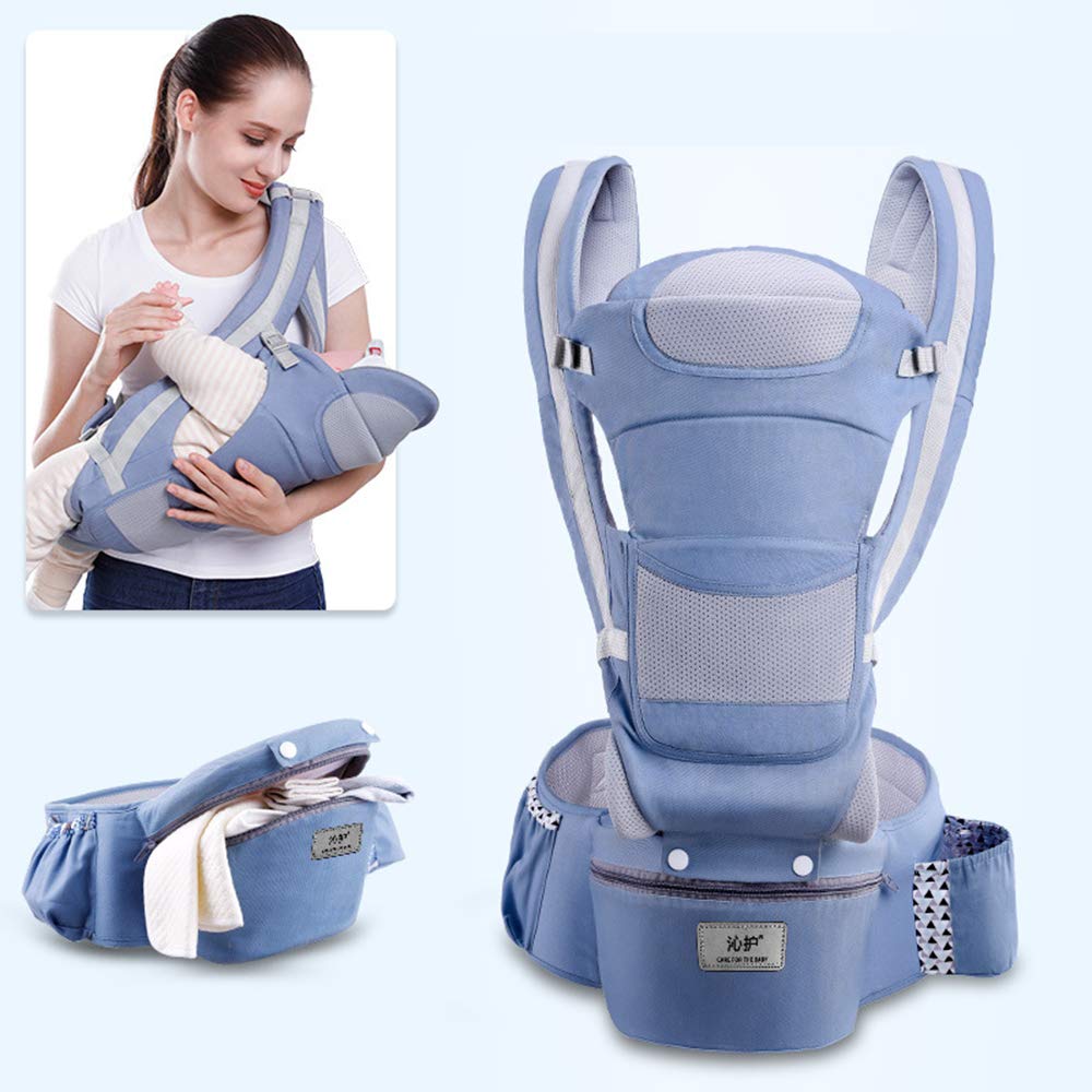 Horizontal Front Versatile, Ergonomic Design, Baby Sling 35° Safe for 0-48 Months