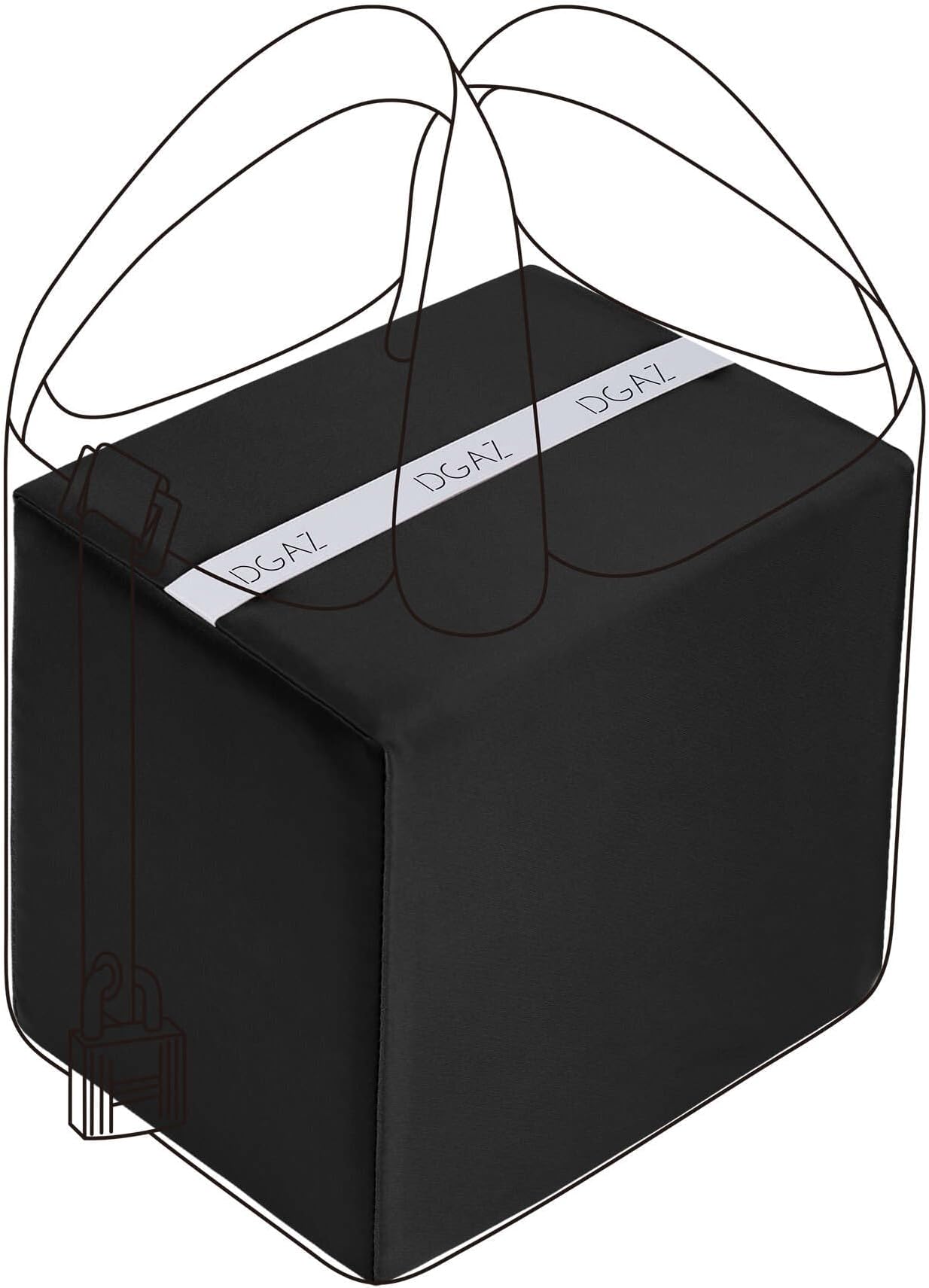 DGAZ Purse Pillow Shaper Insert,Luxury Handbag Tote Shapers, Memory Foam- Fits Hermes Picotin 14/18/22/26/31 Bags(Black,PC18)