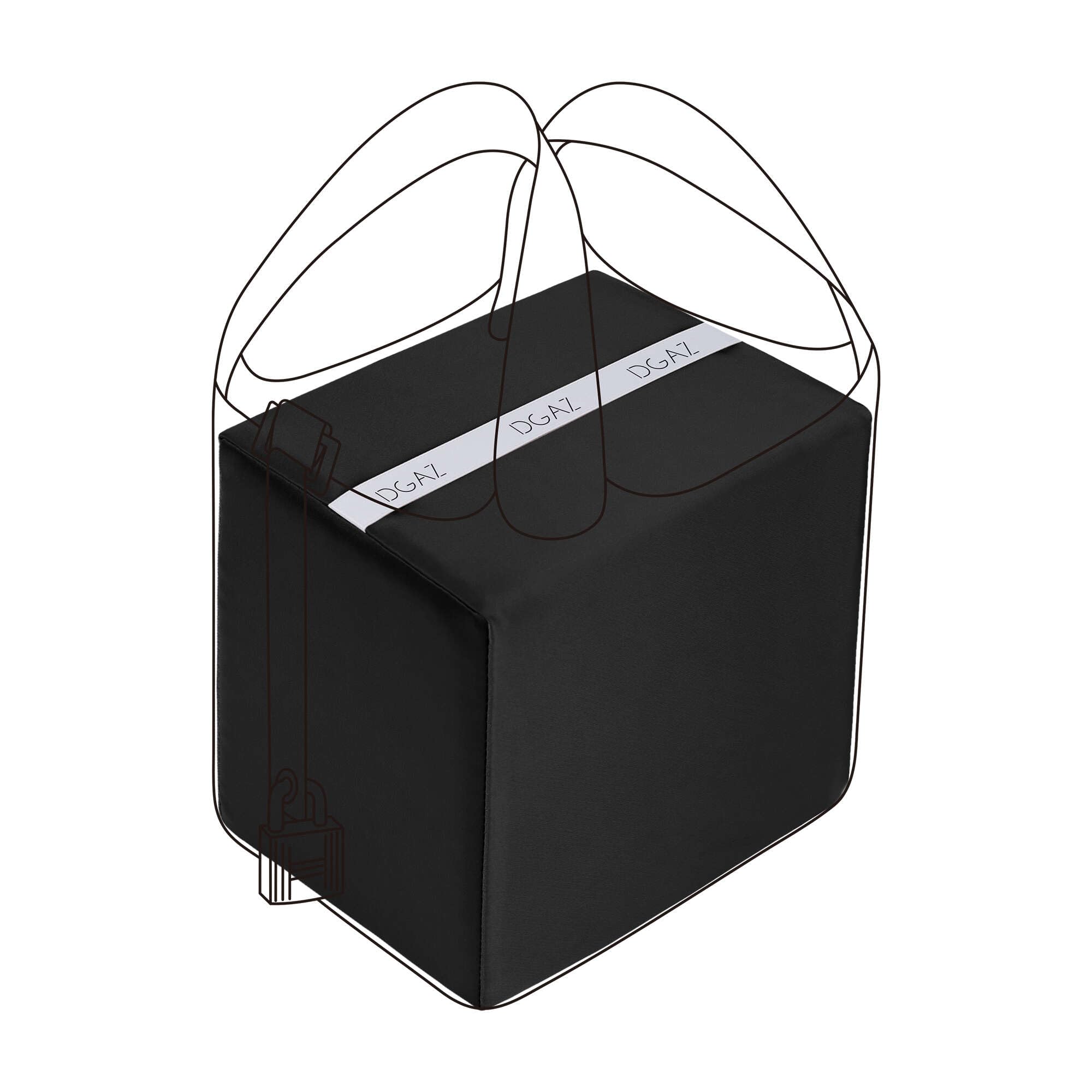 DGAZ Inserto per cuscino da borsa, di lusso, in memory foam, adatto a picotin18/22Bags (nero, PC18)