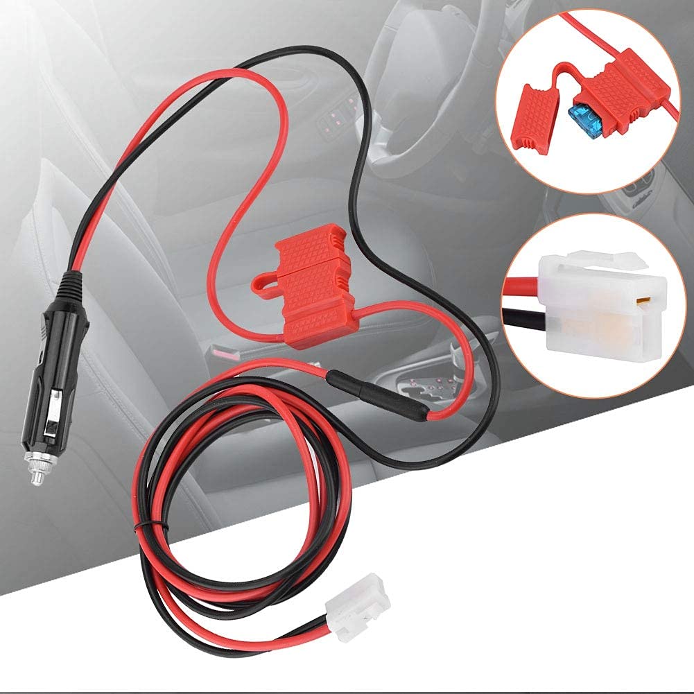 Carviya, cavo di alimentazione resistente 12-24 V, 16 AWG, compatibile con accendisigari (spinotto maschio), 15 A 20 A, lunghezza 1,5 m, per inverter per auto, compressore e tazza elettrica