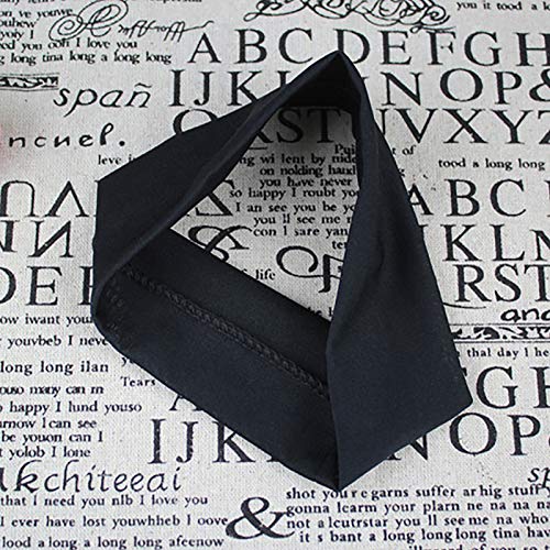 pedkit Faixa de cabelo masculina e feminina de cor sólida faixa larga elástica ioga esportes acessór