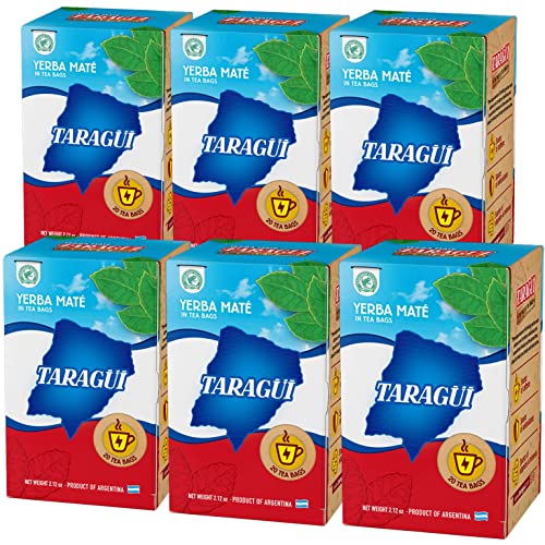 Taragui Yerba Mate Cocido 120 Bustina di Tè (360g) | Set Mate Argentino | Bevanda disintossicante ed energetica