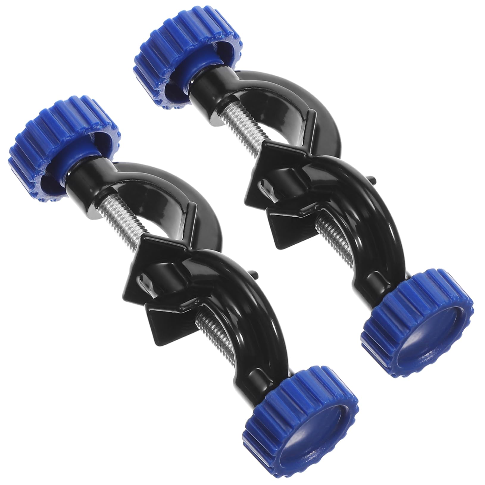 ABOOFAN Support de Pince Réglable en Alliage Tête Bossée Bleu, Robuste et Largement Utilisé, pour Laboratoires et Usines, Lot de 2 Pièces