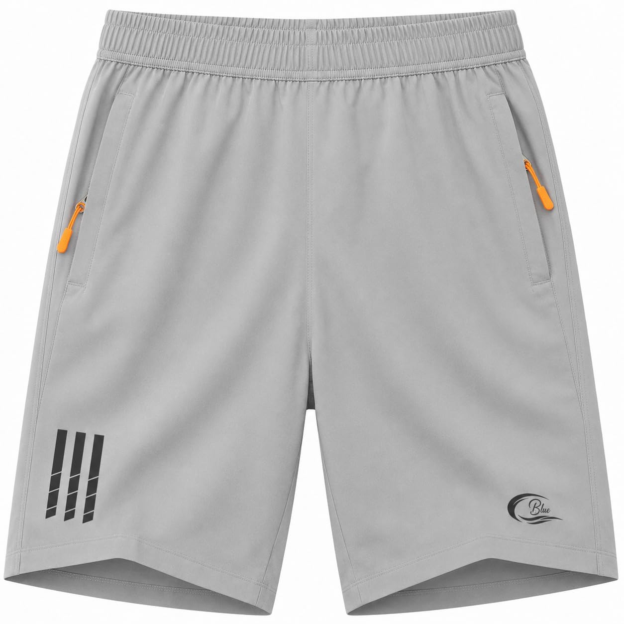 CBlue Men's Outdoor Quick Dry Lightweight Sports Shorts with 2 Zipper Pockets, Breathable Hiking Running Gym Workout Athletic Shorts | 2 Zipper Pockets, Breathable, Hiking Running Gym Workout, Athletic