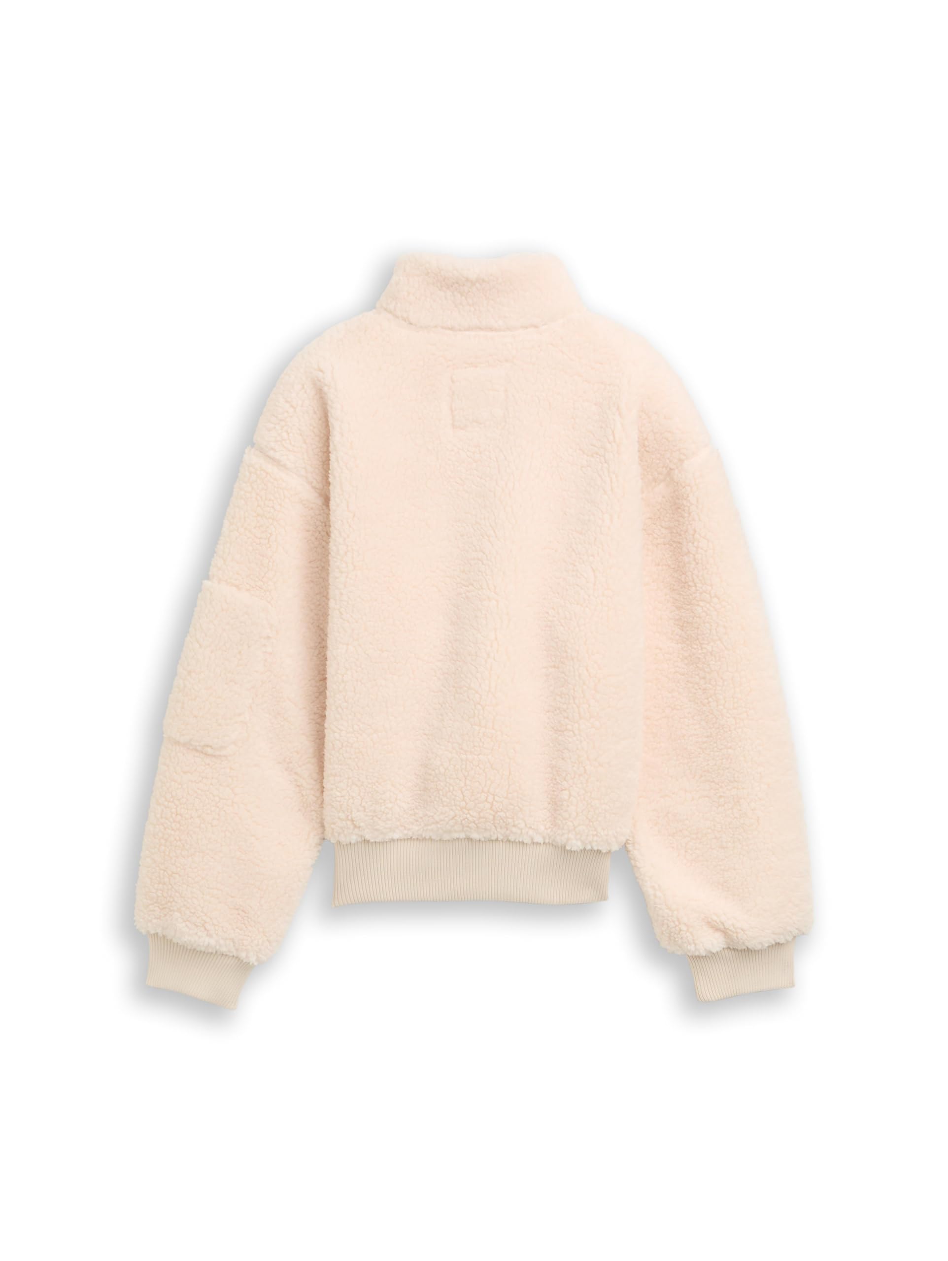 TOM TAILOR Mädchen 1048808 Kinder Cropped Teddy Jacke mit Fleece