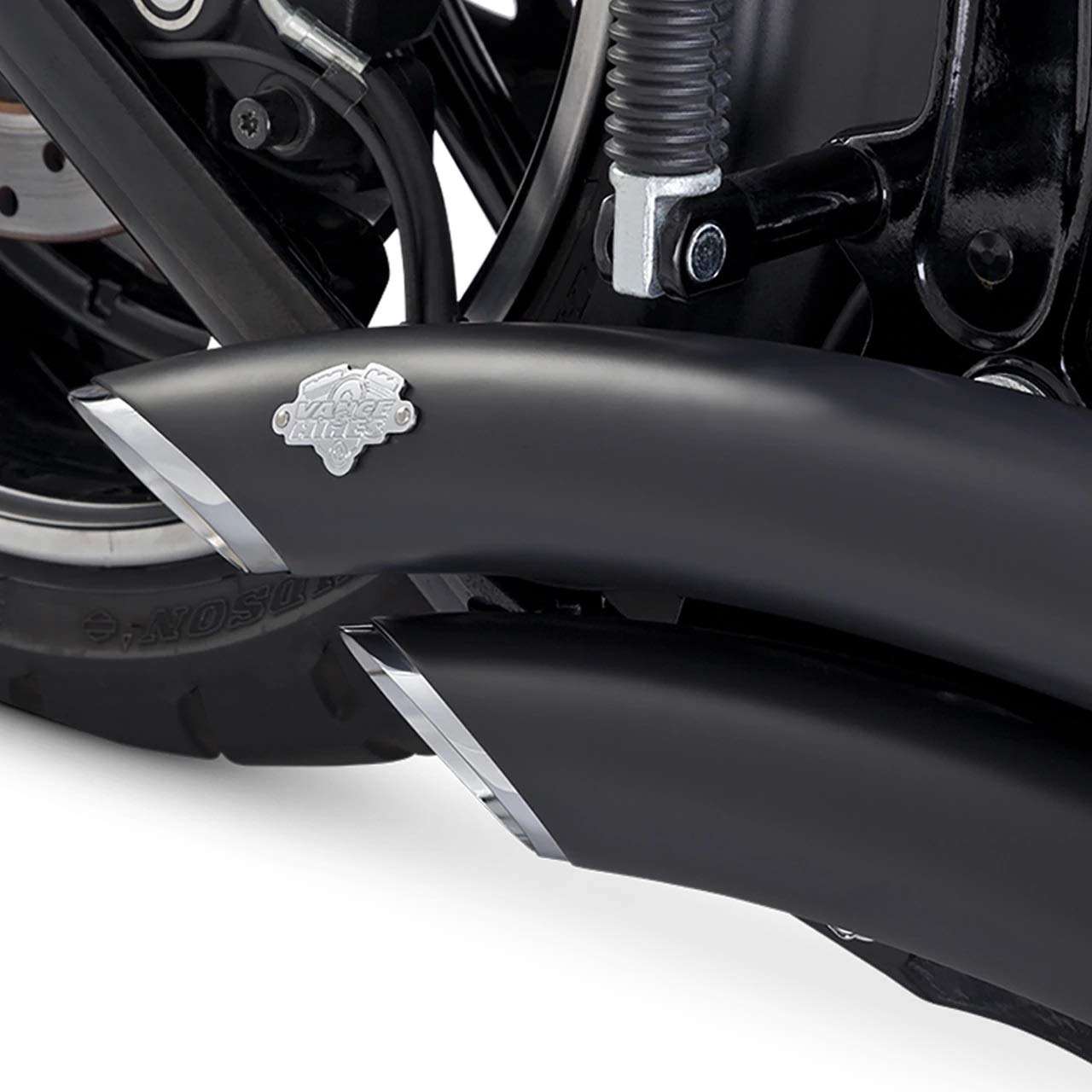 Amazon | Vance & Hines Big Radius 2-into-2 ブラック排気 ハーレー