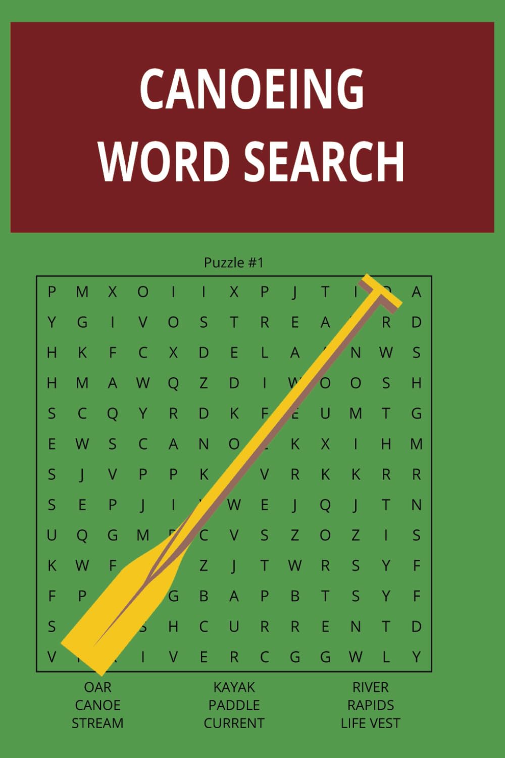 Canoeing Word Search: Canoeing Word Search Puzzle Book