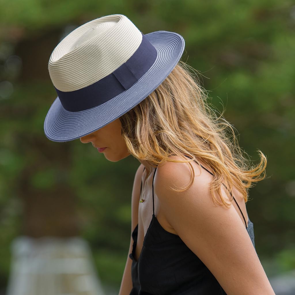 Naledi Fedora Femme Chapeau de Soleil Anti UV M/58cm Taille Régable