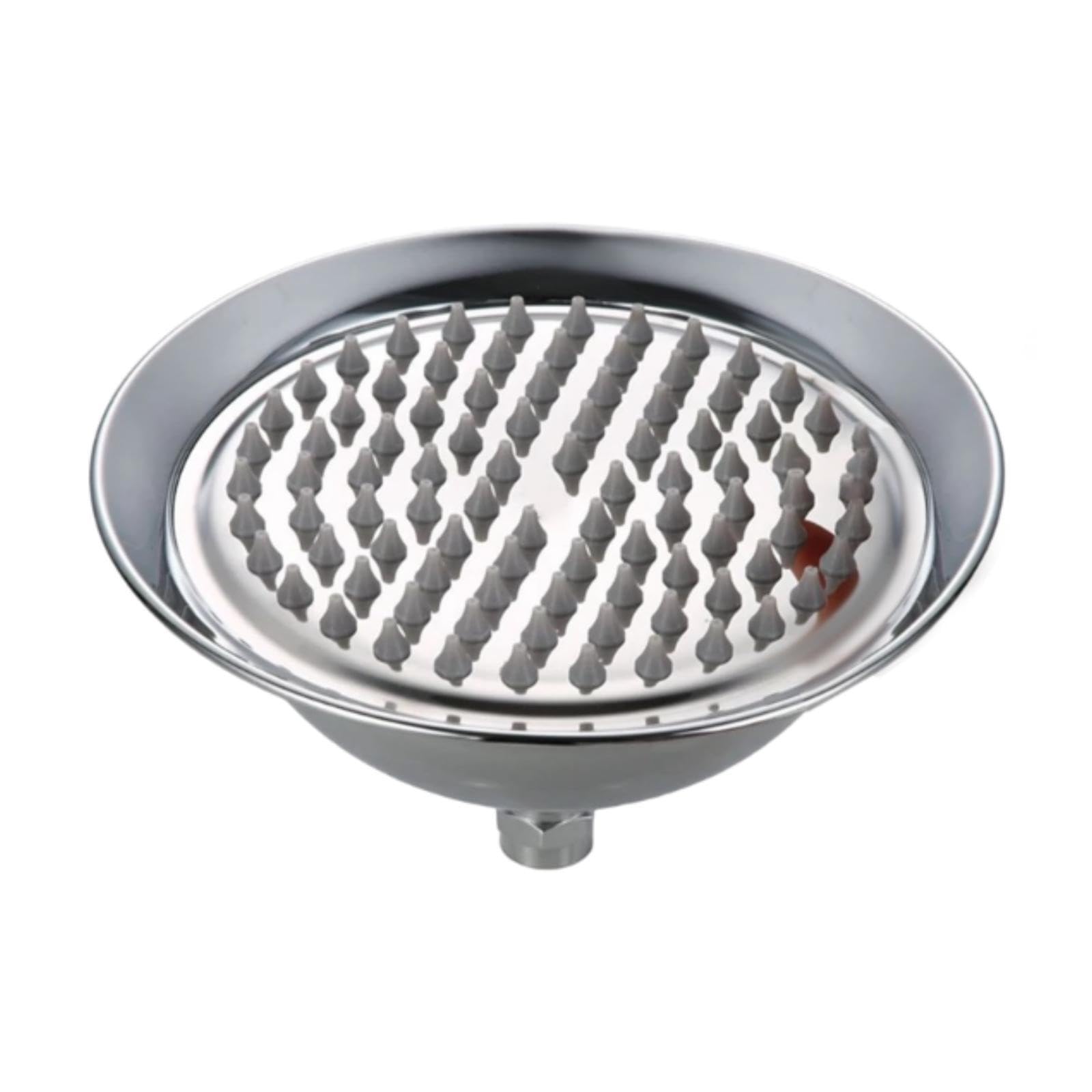 Zambuph Chrome Shower Head With Exceptional Performance Offering Comfortable Spray Ensuring Luxurious Bathing Rituals Rain Shower Head 8 Inch Round Rainfall, 20.3Cm