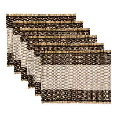 DII Urban Cactus Kitchen Collection, Placemat Set, Urban Reed, 6 Piece