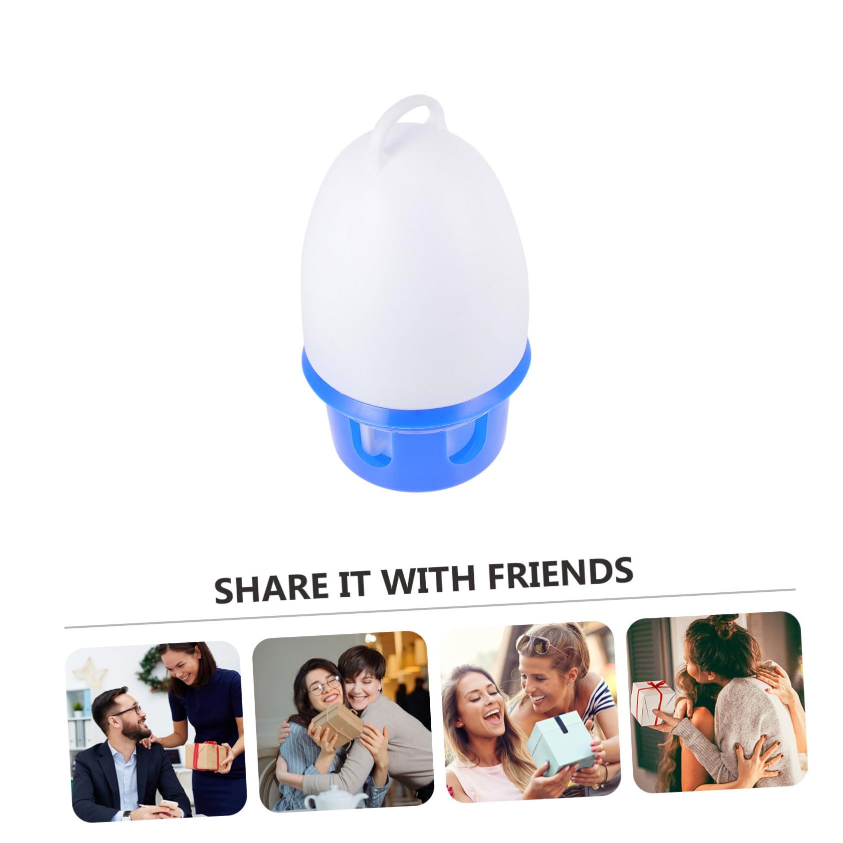 Bebedero de Agua para Palomas Automático, Azul, PVC, Redondo | Asa, Gran Capacidad, Desmontable, Apto para Palomas y Loros, Uso Doméstico