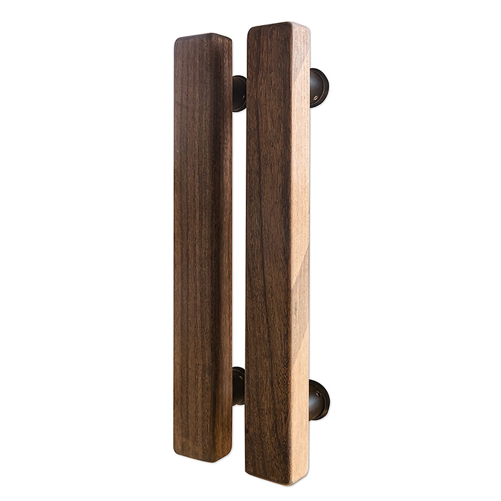 Poignée de porte de grange en bois massif de 16" au design en H moderne