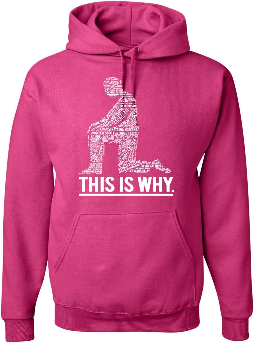 Wild Bobby Black Lives Matter This is Why Victim Names Kneeling for Justice Black Pride Unisex Graphic Hoodie Sweatshirt