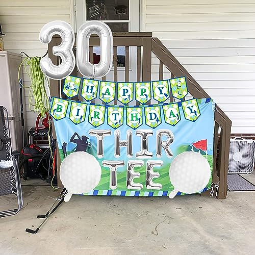 Image of 30th Birthday Decorations for Him ThirTee Golf Birthday Balloons Golf 30th Birthday Decoration Sport Themed Party Supplies Men Boys Party Balloons Decoration