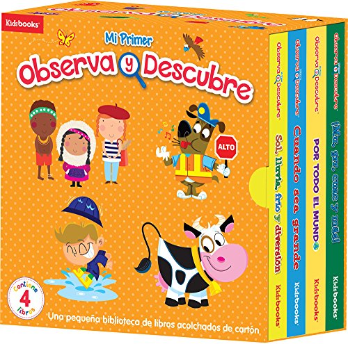 ¡Mu, grr, cuac y mas!, Sol, lluvia, frio y diversion, Por todo el mundo, Cuando sea grande (Estuche de mi primer observa Y descubre) (Spanish Edition)