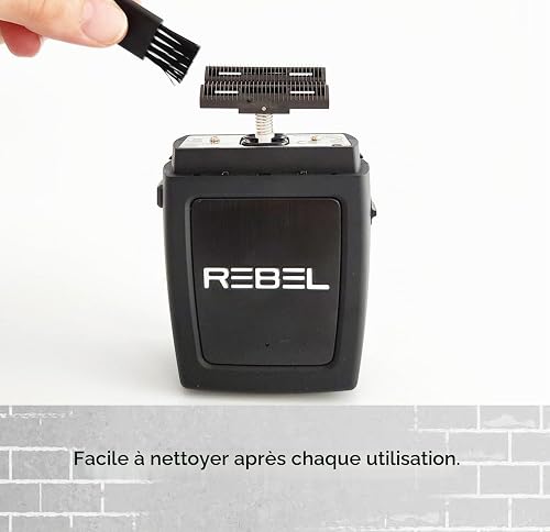 Rasoir Électrique Hommes Barbe et Cheveux Stylecraft Rebel by Gamma Più, Rasoir Barbe Électrique Sans Fil, Autonomie de 100 Minutes, Rasoir de Poche Compact et Portable 150gr, Ergonomique, 11.000 rpm - 9