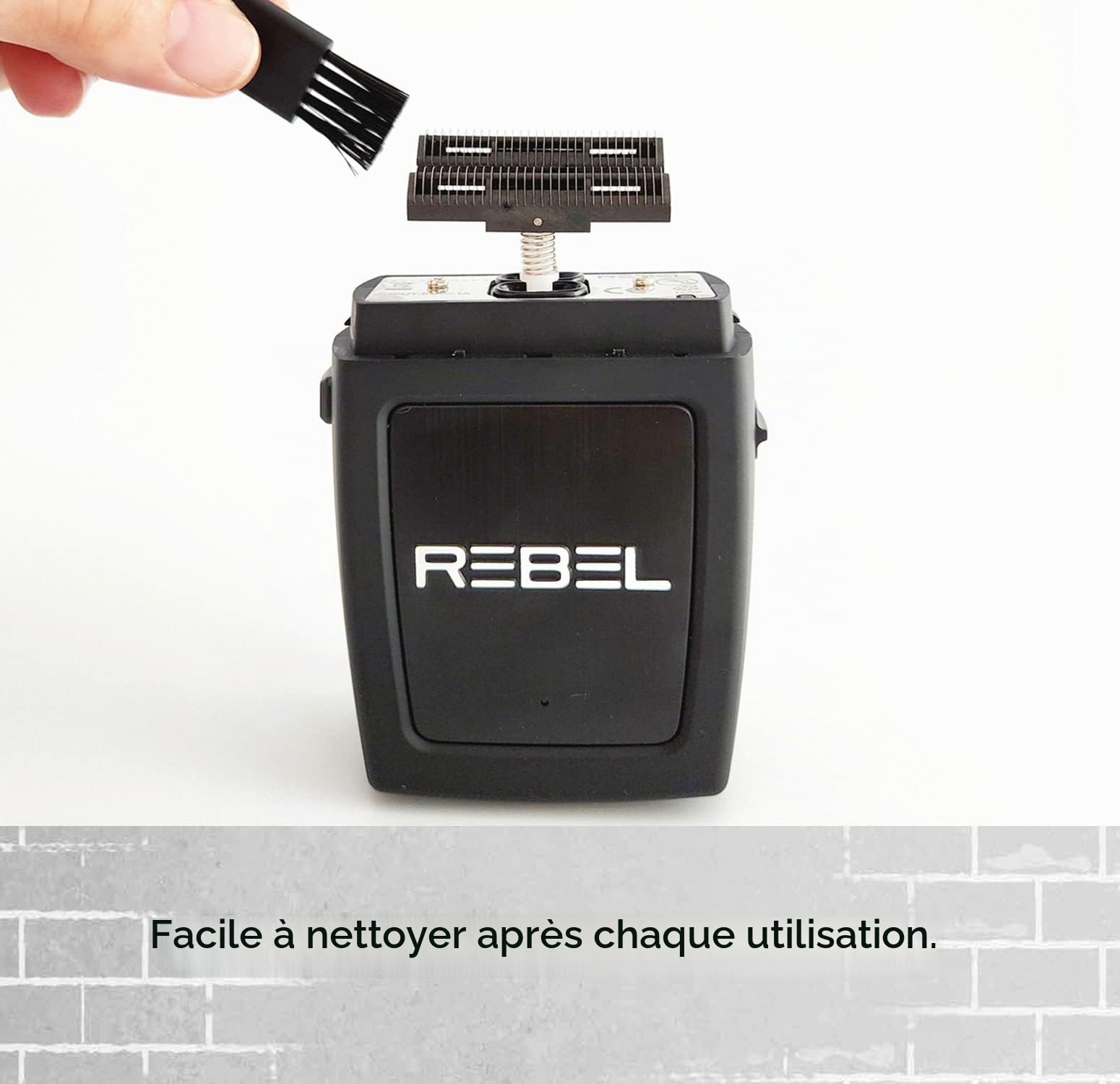 Rasoir Électrique Hommes Barbe et Cheveux Stylecraft Rebel by Gamma Più, Rasoir Barbe Électrique Sans Fil, Autonomie de 100 Minutes, Rasoir de Poche Compact et Portable 150gr, Ergonomique, 11.000 rpm